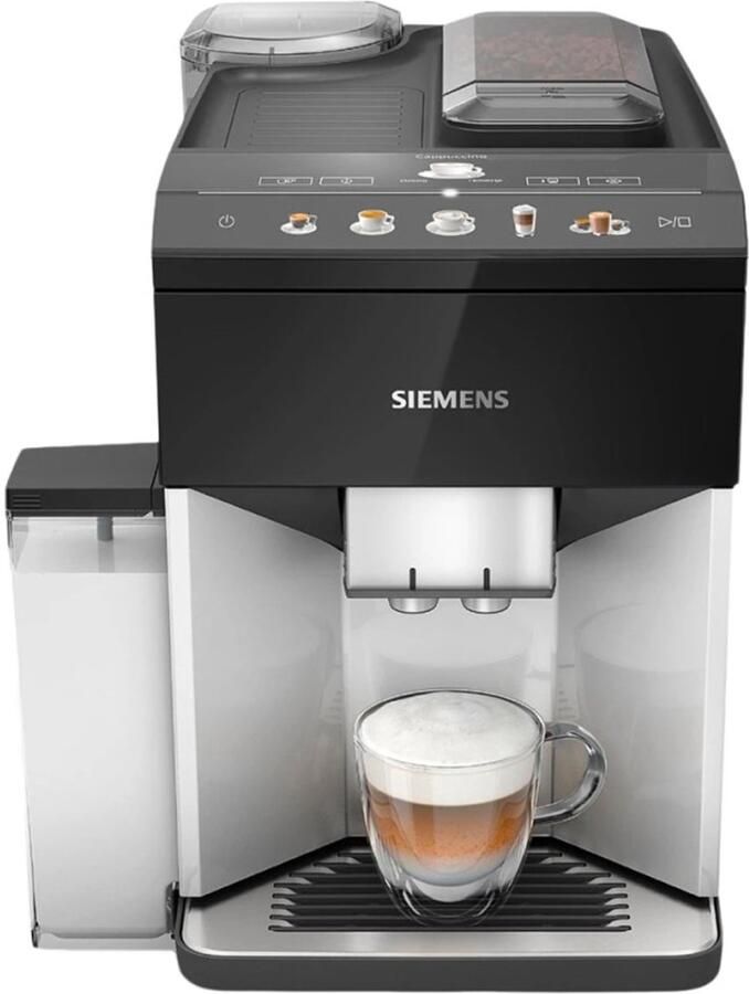 Siemens EQ500 TQ513R01 Volautomatische espressomachine Licht zilver