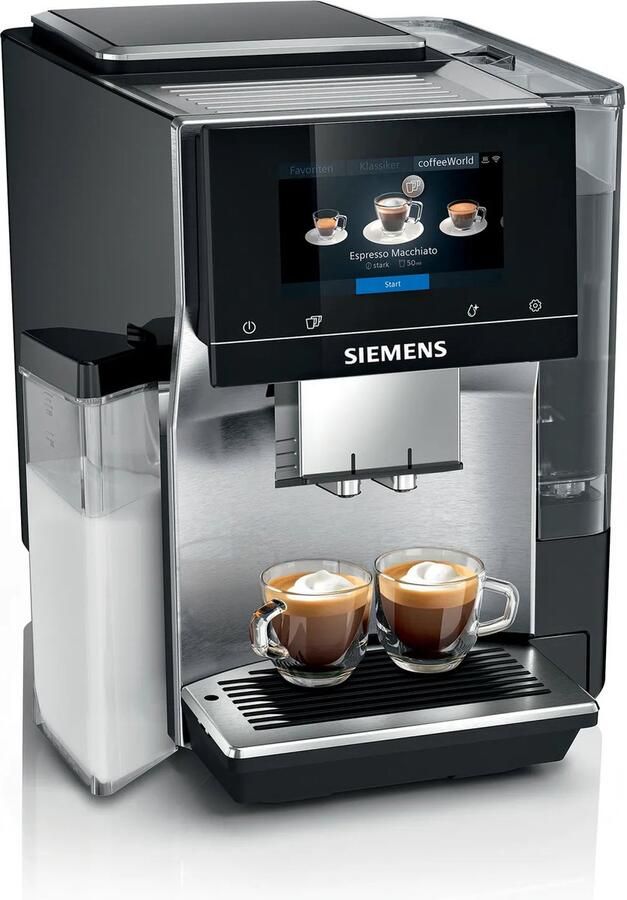 SIEMENS Volautomatisch koffiezetapparaat EQ700 integral TQ717D03 Cold Brew intuitives 5" TFT-Display App aromaselect 30 favorieten automatische stoomreiniging roestvrij staal - Foto 2