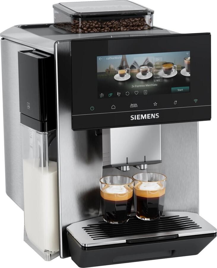 Siemens EQ900Plus iAroma TQ923EZ3 Volautomatische koffiemachine RVS Keramische maalschijven