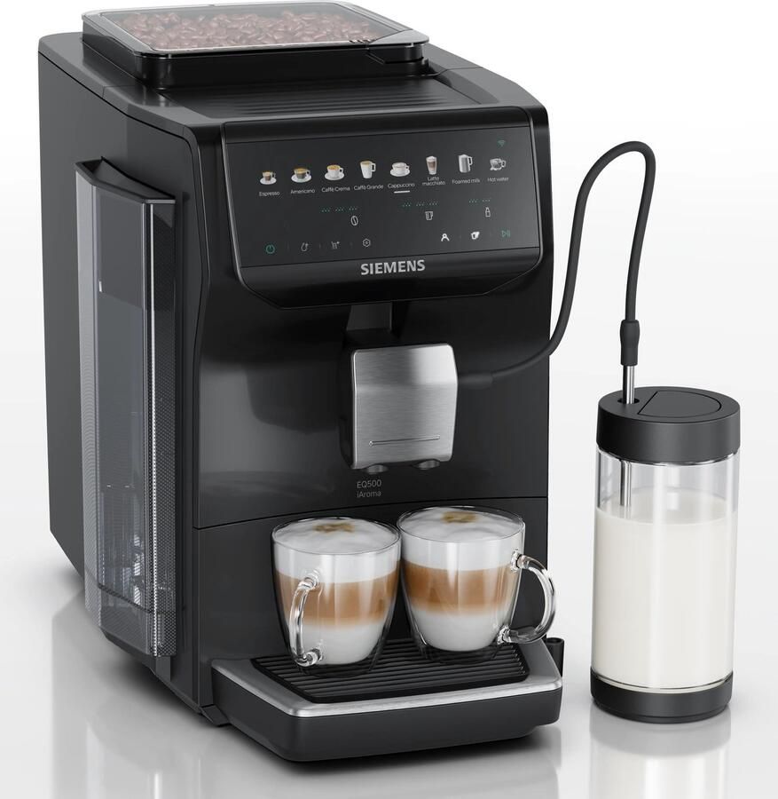 Siemens Espresso volautomaat EQ500 iAroma Piano-zwart TP555EM7