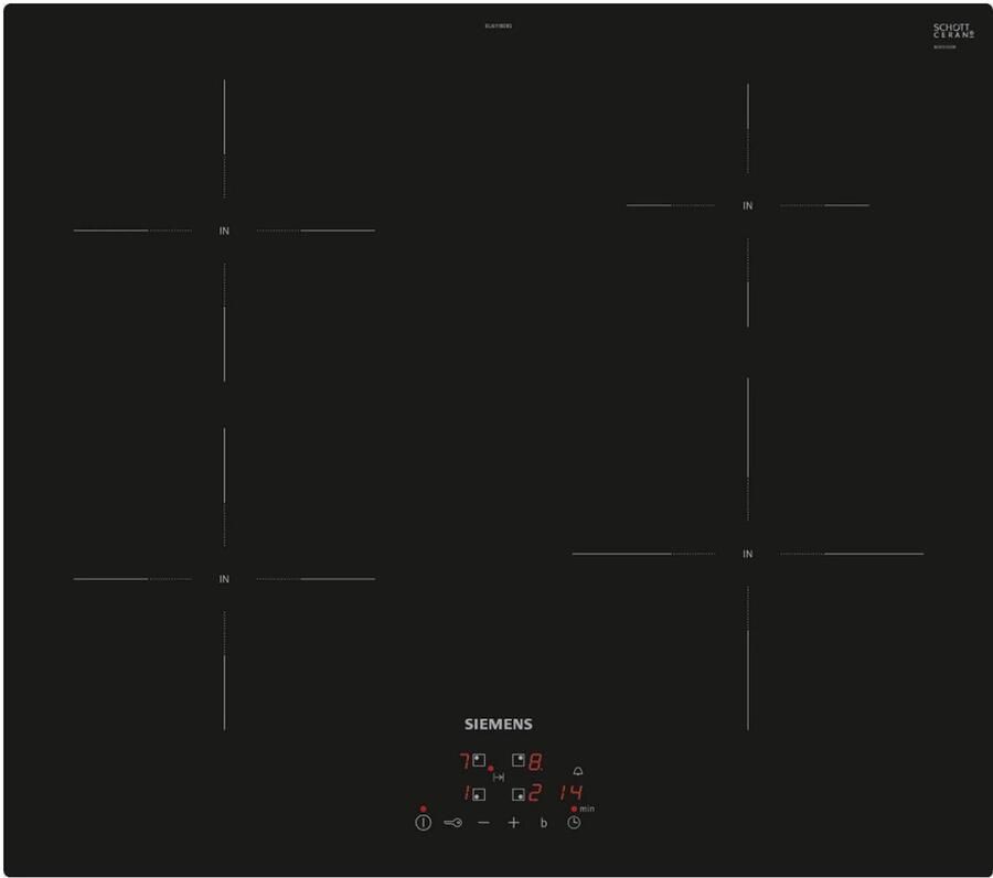 Siemens Kookplaat Inductie EU611BEB5E | Inductiekookplaten | Keuken&Koken Kookplaten | 4242003927465