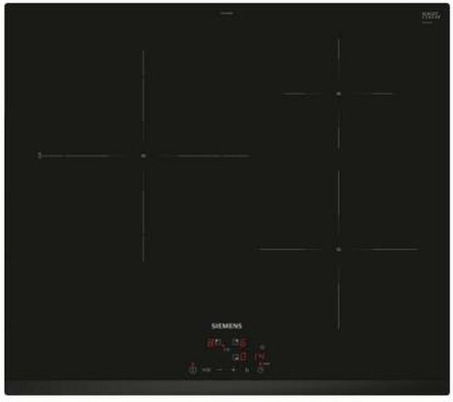 Siemens inductie kookplaat 60cm 3 branders 7400w zwart EH631BJB6E