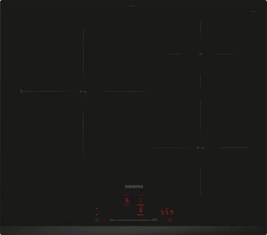 Siemens iQ100 EH631HCC1E kookplaat Zwart Ingebouwd 60 cm Inductiekookplaat zones 3 zone(s)