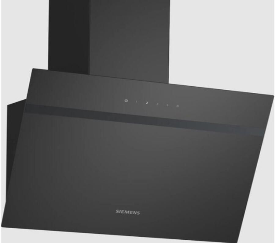 Siemens LC65KDK60-1 IQ100 Afzuigkap Wandshouwkap 60 cm zwart glas + 3 Jaar Gratis Extra Garantie