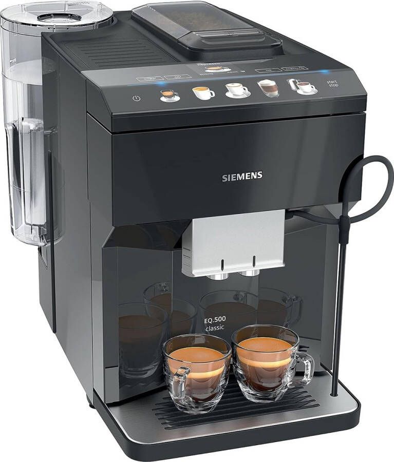 SIEMENS Volautomatisch koffiezetapparaat EQ.500 classic TP503D09 2 kopjes tegelijkertijd flexibele melkaanvoer inclusief brita-waterfilter