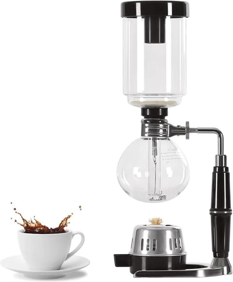 Sifon koffiezetapparaat 5 kopjes Borosilicaatglas