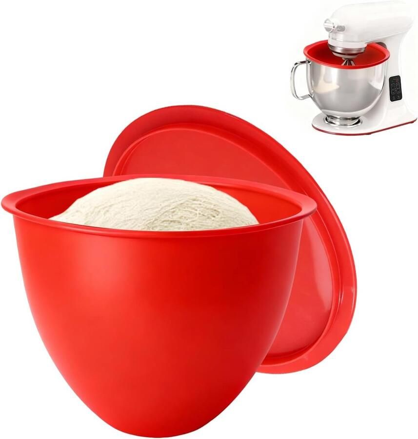 Siliconen Kom Inzet voor Keukenmachine Voedselveilige Siliconen Bowl met Deksel voor Koken en Mixen