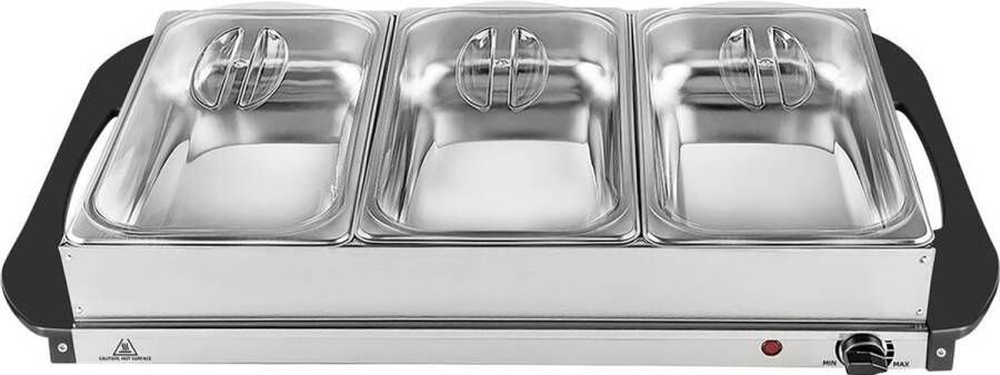 Silva Homeline SH 4.1 425009 Buffetwarmer RVS Zwart