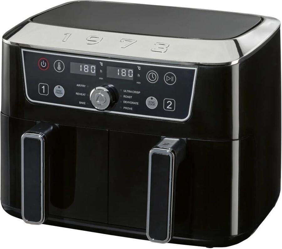 Silver Crest Silvercrest Dubbele Airfryer 2x 4 35 L 2600 W Retro