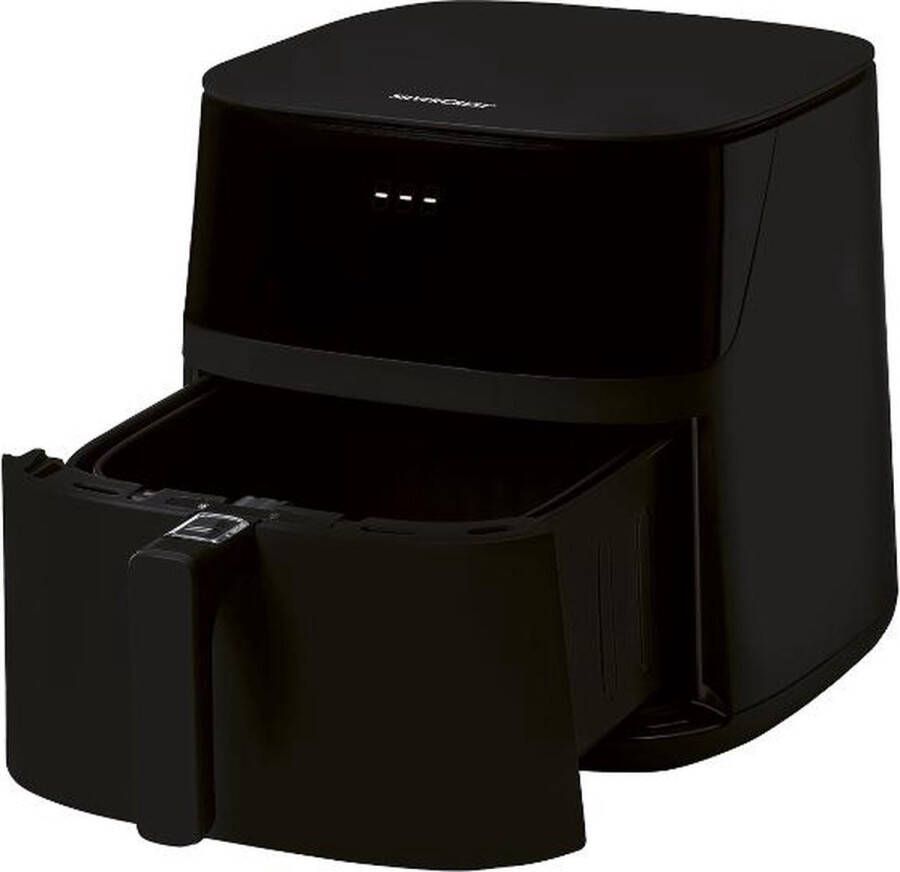SILVERCREST Heteluchtfriteuse XL Temperatuur: 60 200 °C Inhoud: 1 4 kg Timer: 60 min. Met extra grote frituurmand Om te frituren zonder extra olie of vet Ook voor grillen bakken en braden