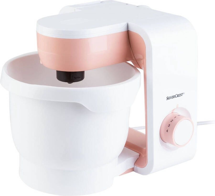 SILVERCREST Keukenmachine Roze Geschikt voor mixen raspen snijden roeren kloppen en kneden Aantal snelheden: 4 Vermogen: 550 W Met een grote mengkom (3 8 liter)