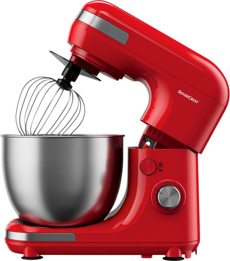 SILVERCREST Keukenmachine Vermogen: 650 W Inhoud: 5 L Standen: 8 Kneden roeren en mixen Zwenkarm met ontgrendelknop