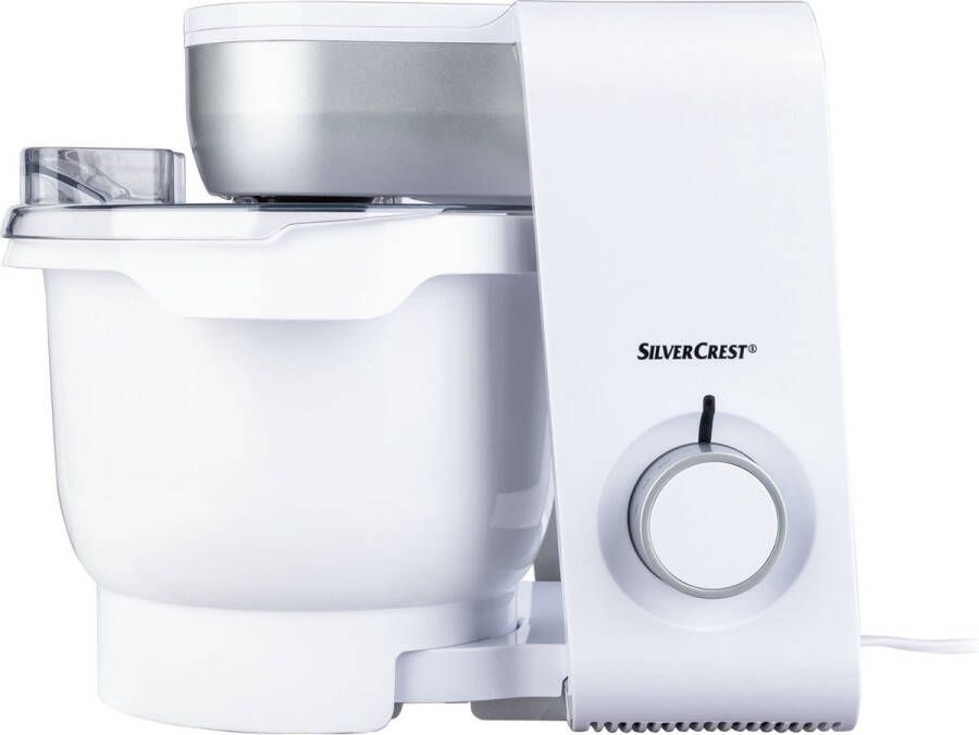 SILVERCREST Keukenmachine Zilver Geschikt voor mixen raspen snijden roeren kloppen en kneden Aantal snelheden: 4 Vermogen: 550 W Met een grote mengkom (3 8 liter)