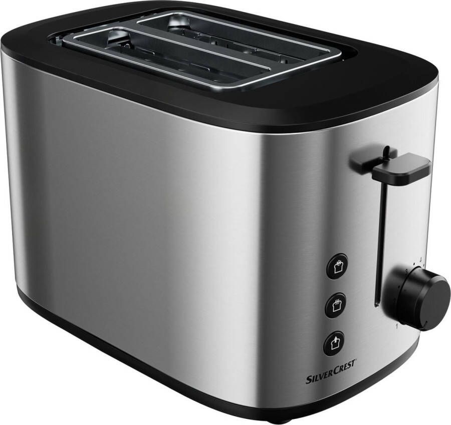 SILVERCREST KITCHEN TOOLS broodrooster 980 W Bruiningsniveaus: 6 Elektronische bruiningscontrole Ontdooifunctie gelijktijdig ontdooien en roosteren