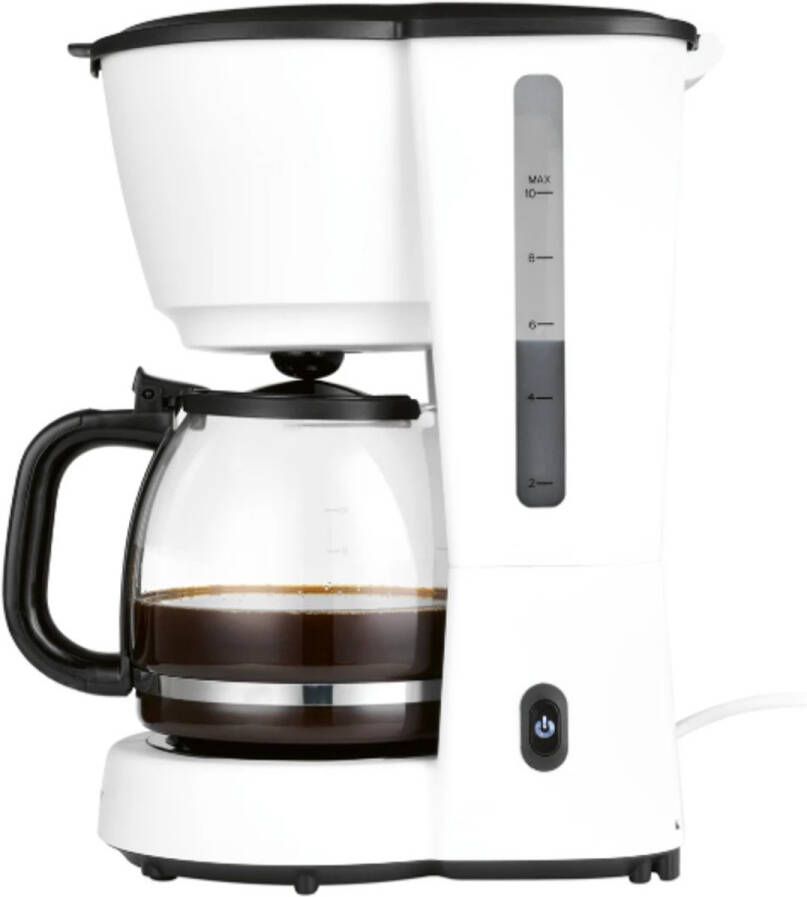 SILVERCREST KITCHEN TOOLS Koffiezetapparaat Koffiemachine voor filterkoffie Wit Met Warmhoudplaat Inclusief maatschep