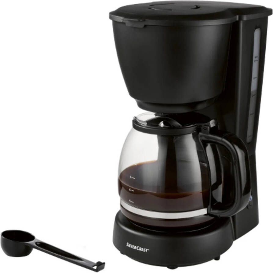 SILVERCREST KITCHEN TOOLS Koffiezetapparaat Koffiemachine voor filterkoffie Zwart Met Warmhoudplaat Inclusief maatschep