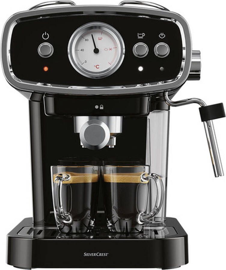 SILVERCREST KITCHEN TOOLS Koffiezetapparaat pastel Espressomachine Pistonmachine Vermogen: 1050 W Waterreservoir: 1 2 L Capaciteit: max. 2 kopjes Kabellengte: 80 cm