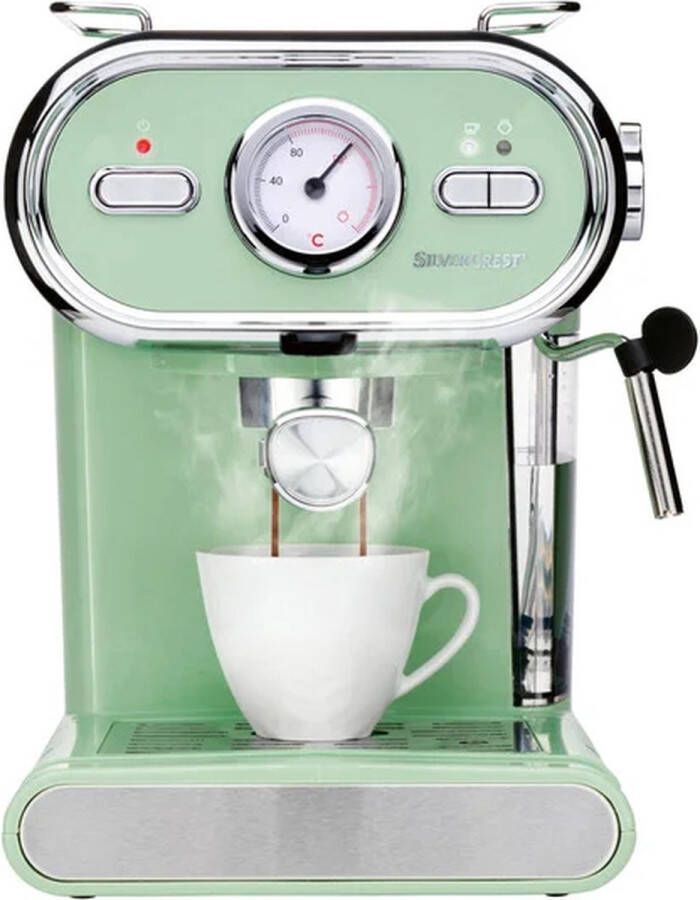 SILVERCREST KITCHEN TOOLS Koffiezetapparaat pastel Espressomachine Pistonmachine Vermogen: 1100 W Waterreservoir: 1 L Capaciteit: max. 2 kopjes - Foto 1