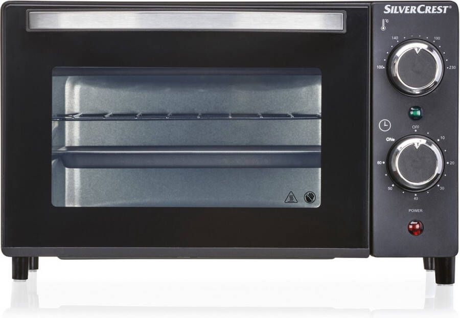 SILVERCREST KITCHEN TOOLS Mini-oven 9L 800W Timer 60M Voor bakken opwarmen en grillen