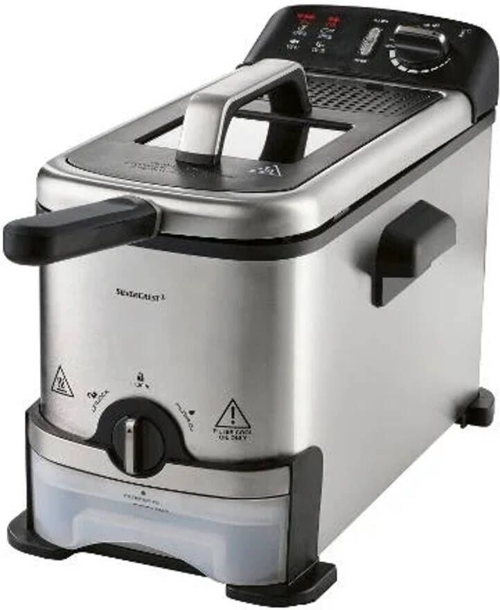 SILVERCREST KITCHEN TOOLS RVS friteuse Frituurpan Inhoud: ca. 1 4 L Temperatuur: ca. 130 190 °C Met oliereinigingsfunctie Antislipvoetjes voor een veilige stand Oververhittingbeveiliging en droogloopbeveiliging