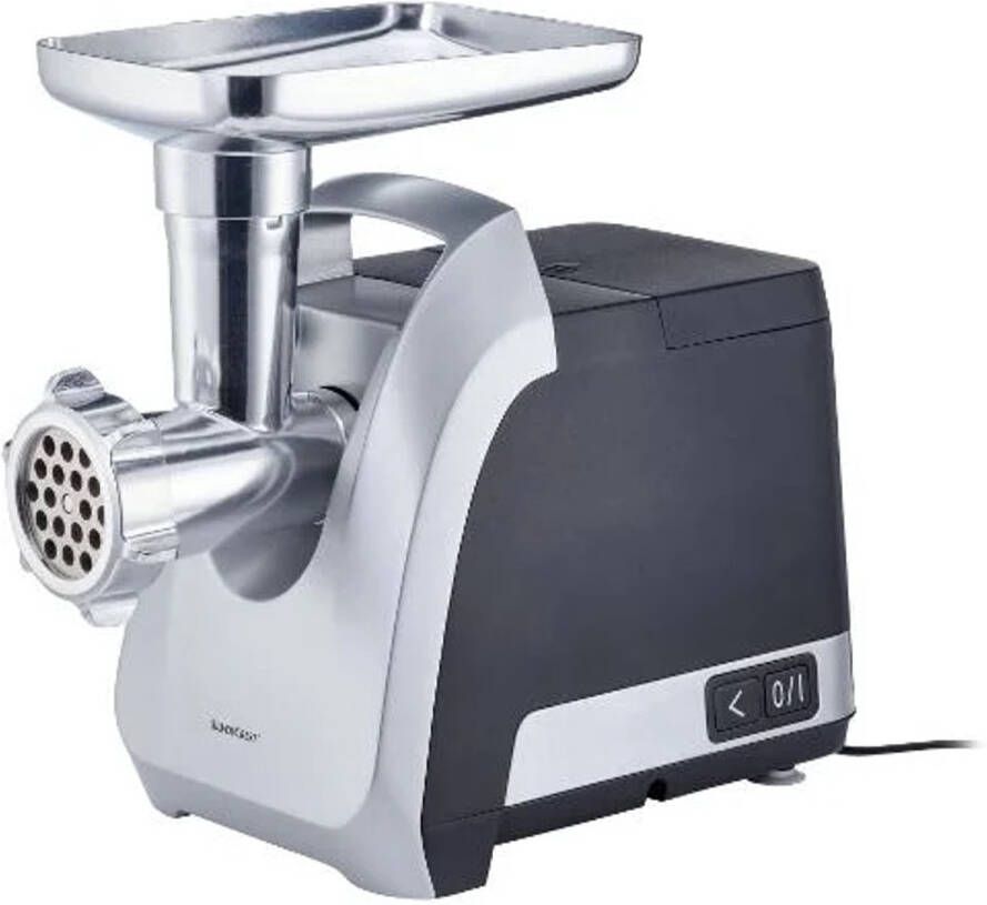 SILVERCREST KITCHEN TOOLS RVS vleesmolen 800 W Verwerkingshoeveelheid: 3 kg vlees min. Met uitgebreide accessoireset Blokkeerprestatie van de motor: 2200 W Snoerlengte: ca. 1 m ideaal voor het vermalen van vlees vis en groenten