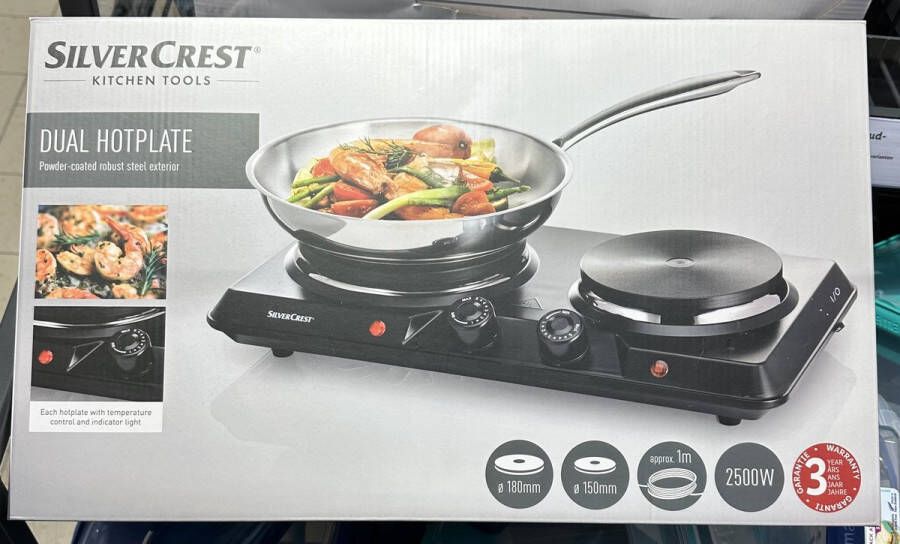 Silvercrest Kitchen Tools SILVERCREST Dubbele kookplaat 2500w 18 cm en 15 cm - Foto 3
