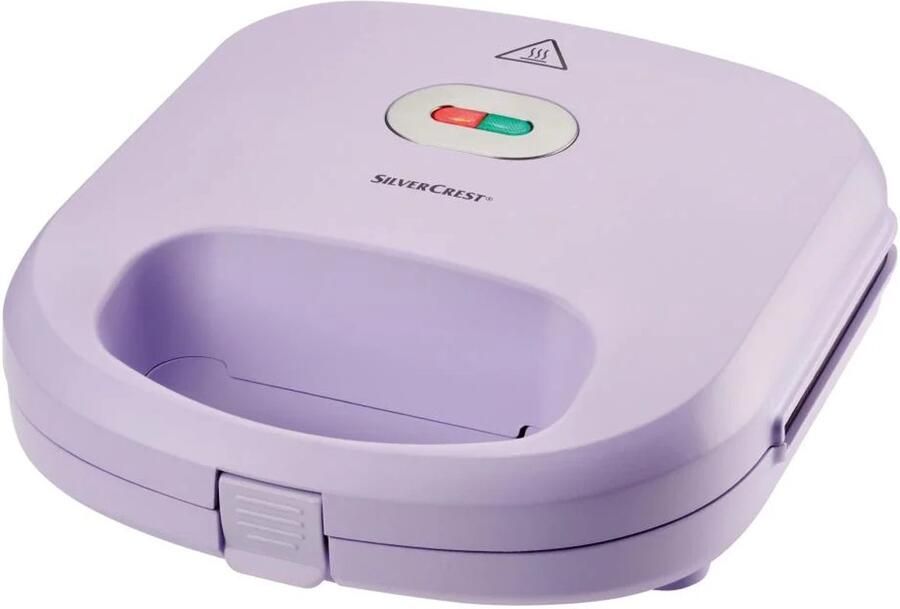 Silvercrest Kitchen Tools Wafelijzer Lila Vermogen: 750 W 3-in-1: belgische wafels wafel met motief donuts Platen met hoogwaardige antiaanbaklaag Baklampje met indicatielampje met verwisselbare platen Motiefwafels Antiaanbaklaag