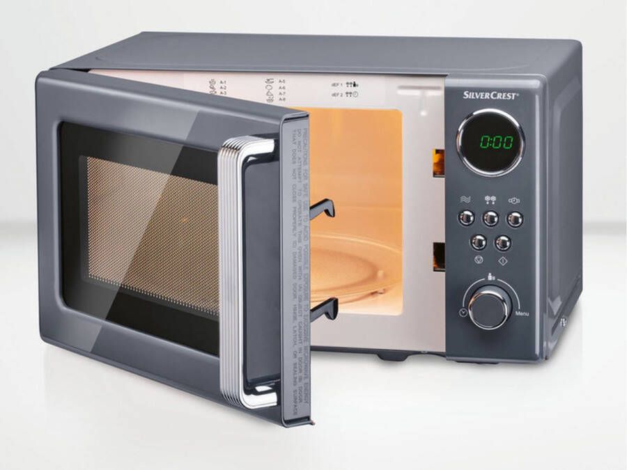 Silvercrest Kitchen Tools Silvercrest Magnetron Trendy Retro Design Vermogen: 700W Standen: 5 Inhoud: 17L - Foto 2