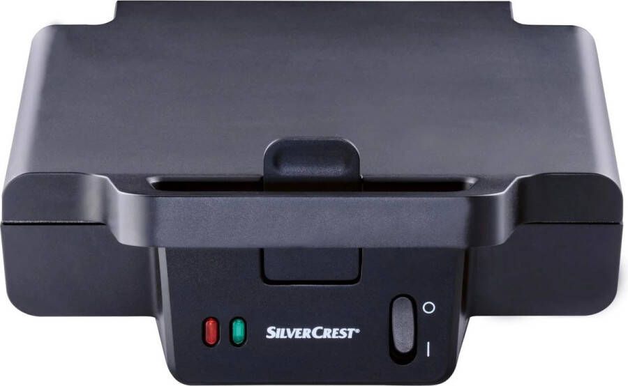 SILVERCREST KITCHEN TOOLS XXL Tosti-ijzer 900 W Tosti-apparaat Materiaal: gegoten aluminium Antiaanbaklaag: ILAG Special SP300 Met extra grote platen Baklampje met rode en groene indicatorlamp Met praktische snoeropwikkeling