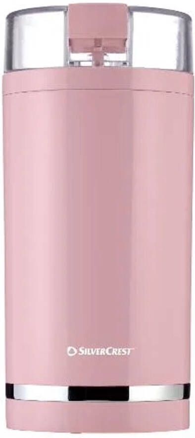 SILVERCREST Koffiemolen 180 W Bonenreservoir: ca. 70 g Maalgraad: instelbaar Voor ca. 8-9 kopjes koffie Lichtroze