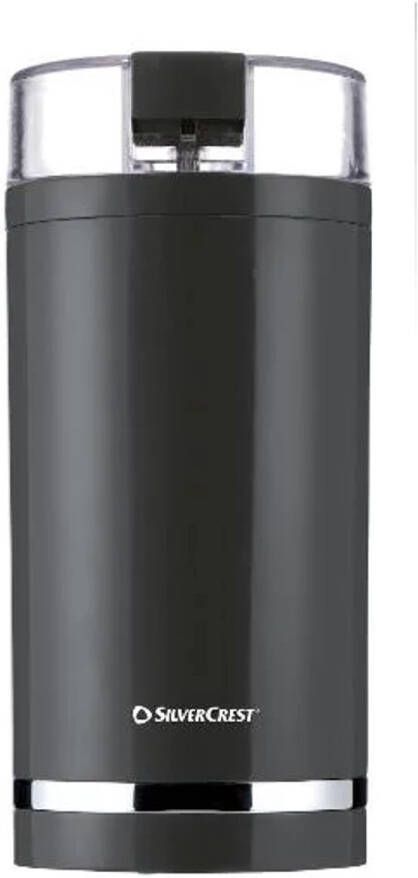 SILVERCREST Koffiemolen 180 W Bonenreservoir: ca. 70 g Maalgraad: instelbaar Voor ca. 8-9 kopjes koffie Grijs