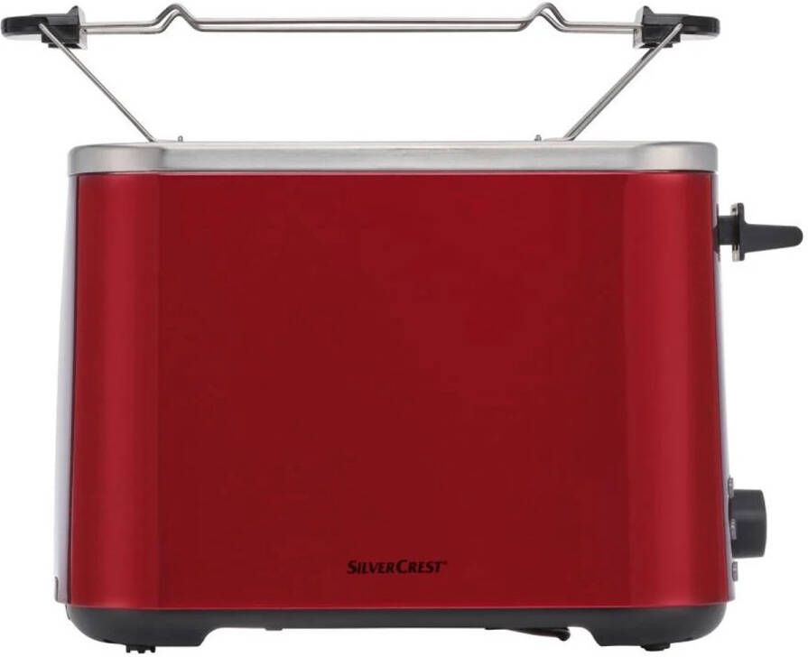 SILVERCREST RVS Broodrooster Rood 850W 7 Variabele standen