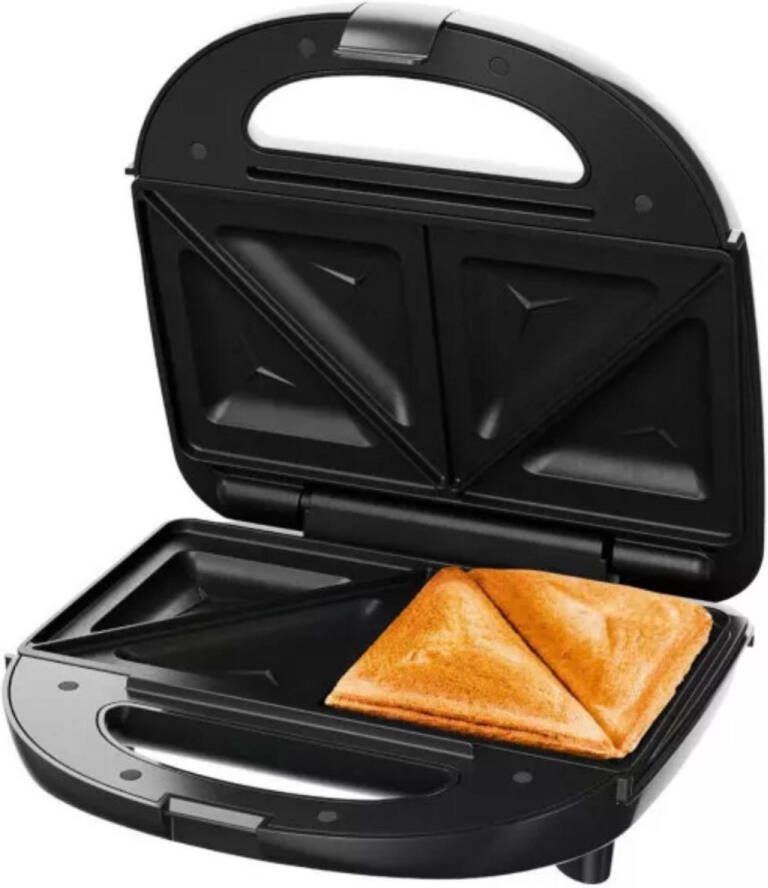 SILVERCREST Sandwichmaker SSWM 700 B1 – Tosti apparaat – Tosti ijzer – Grill apparaat – 700W compacte sandwichmaker met antiaanbaklaag