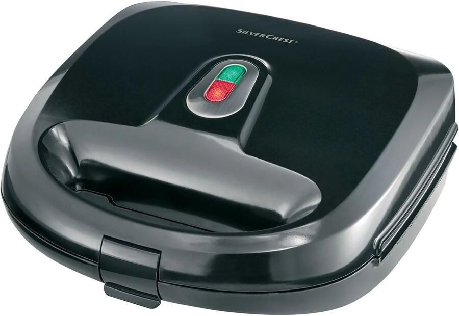 SILVERCREST 3-in-1 Tosti ijzer Zwart 750W Wafelijzer Verwisselbare platen