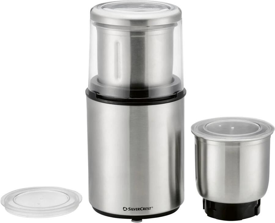SILVERCREST Hakmolen 200W 2-in-1: Malen of hakken van koffiebonen kruiden of granen