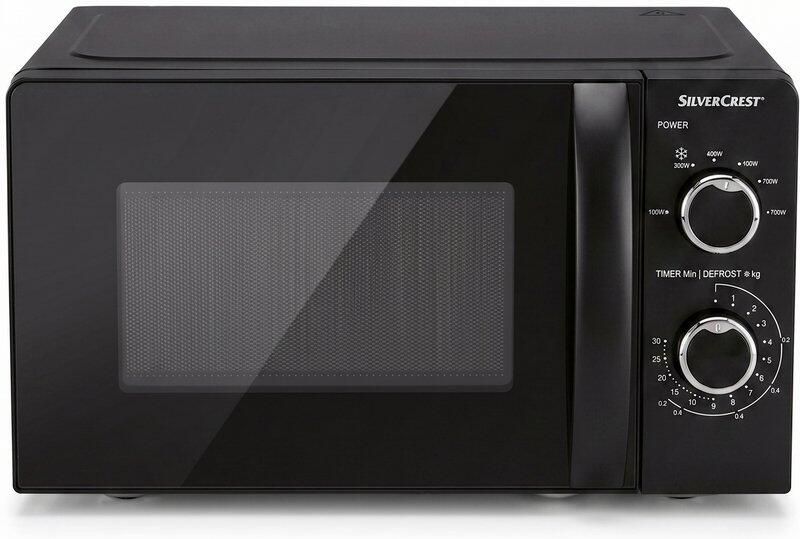SILVERCREST KITCHEN TOOLS Magnetron 700 W 6 Standen 17 L Inhoud Voor opwarmen en ontdooien 30 minuten timer met kookeinde signaal Intuïtieve bediening met draaiknoppen