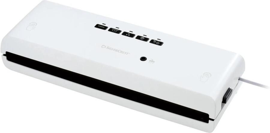 SILVERCREST Kitchen Tools Vacumeermachine Wit Ideaal om levensmiddelen water en luchtdicht te verpakken Vermogen: 125 W Inclusief: 3 m folierol