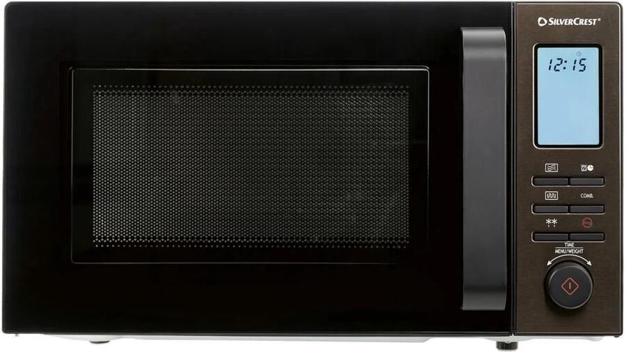 SILVERCREST Magnetron 20 L Vrijstaande magnetron Vermogen: 800 W Met grill en 10 praktische automatische programma's Zwart
