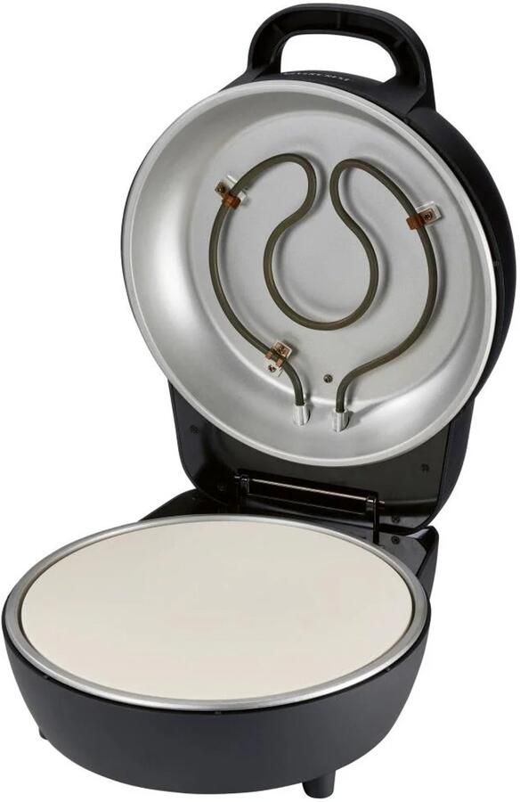 SILVERCREST Pizzaoven Perfecte pizza's dankzij temperaturen tot 400 °C Pizzasteen: Ø30 cm Materiaal pizzasteen: keramiek Geniet van authentieke pizza s met een krokante bodem gewoon bij jou thuis