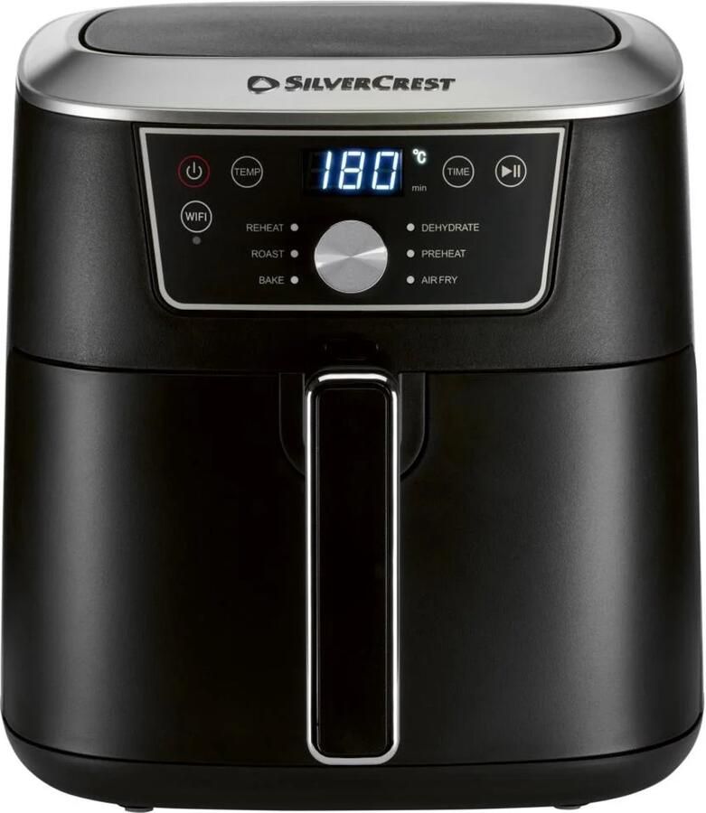 SILVERCREST Smart Airfryer 6 7 L Vermogen: 2150 W Inhoud: 6 7 L Temperatuur: 60 tot 200 °C