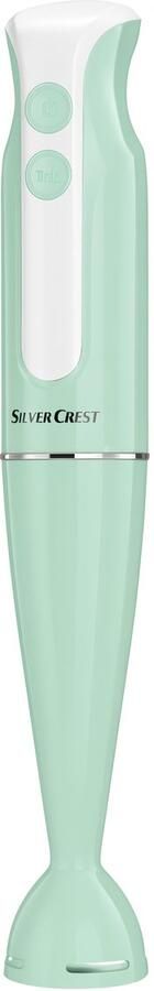 SILVERCREST Staafmixer & Hakmolen – 600W – 2 Snelheden + Turbo – Afneembare Mengvoet – Ergonomisch Design – Mintgroen - Foto 1