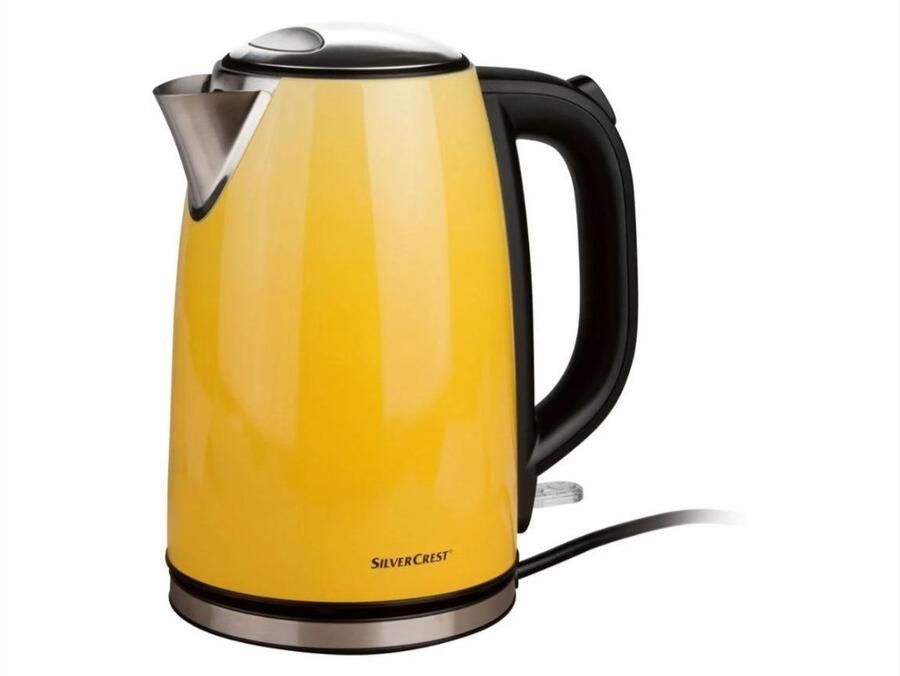 SILVERCREST Waterkoker Geel 3100W 1.7 L RVS Schakelt automatisch uit