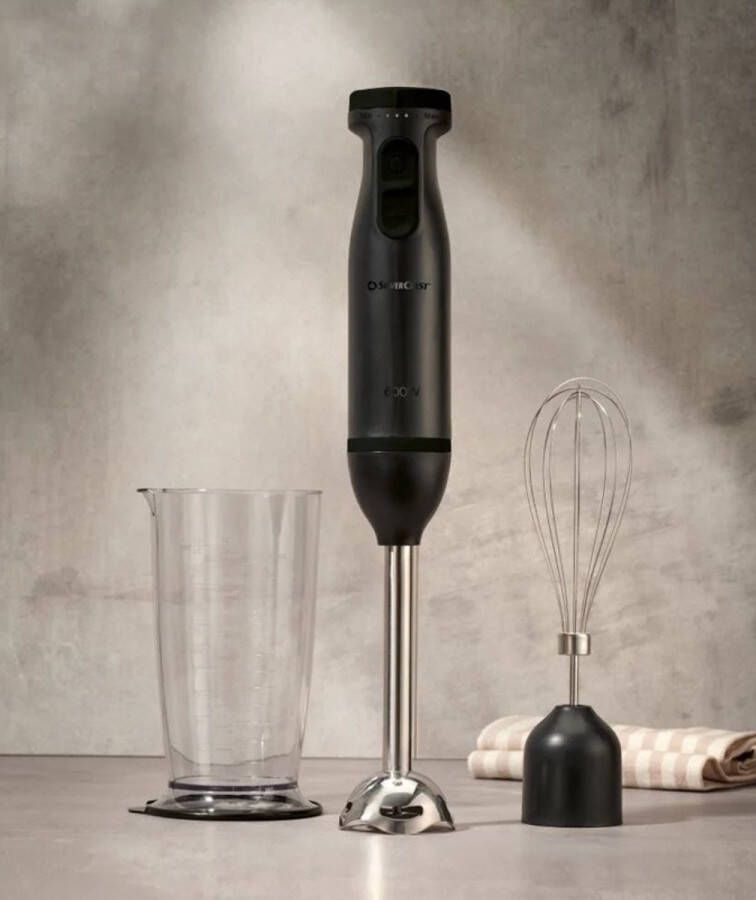 SILVERCREST Staafmixer Zwart 600W 3 in 1 5 snelheden Met turboknop Voor het mixen pureren en fijnhakken - Foto 2