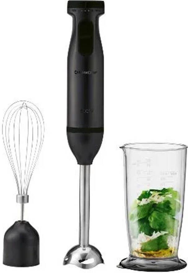 SILVERCREST Staafmixerset 600 W Snelheidsniveaus: traploos instelbaar Turbofunctie: voor krachtig pulseren 700 ml Maatbeker Set: staafmixer mixvoet garde maatbeker met deksel Inclusief 5 inspirerende receptideeën Zwart