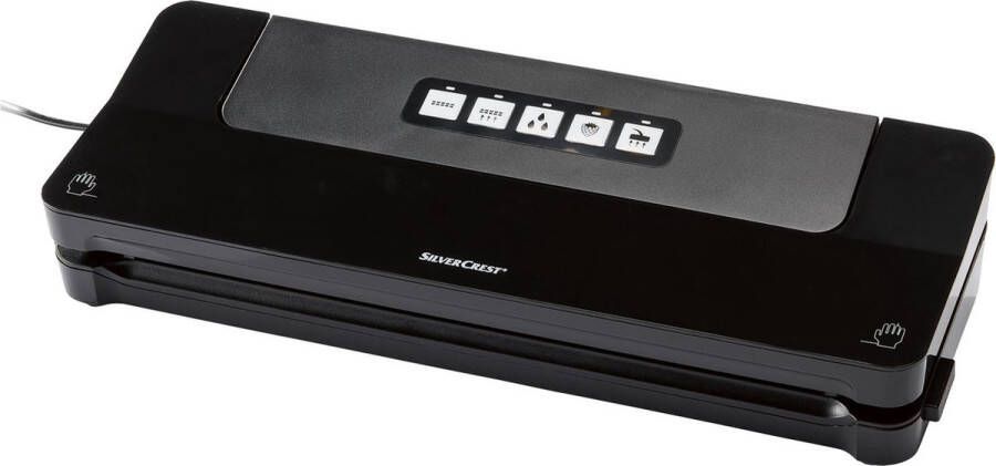 SILVERCREST Vacumeermachine Zwart Inclusief 5x Folierol 28cm x 3m 125 W Wet- en soft-functie