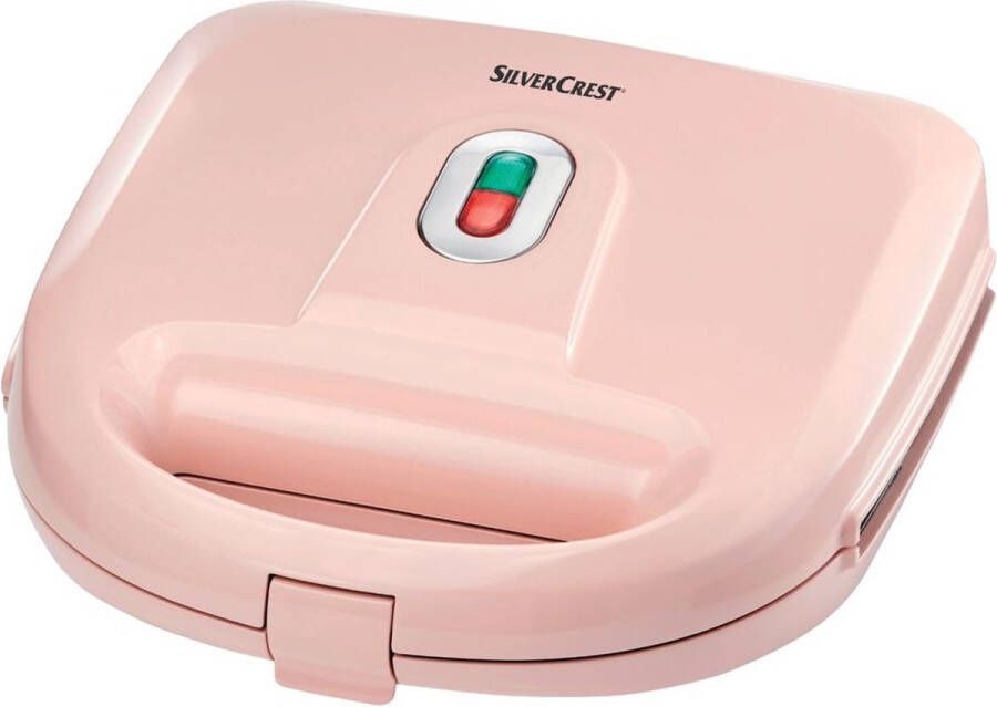 SILVERCREST Wafelijzer 3-in-1 Roze 3 wissel bakplaten Donuts Wafels in vormpjes Belgische wafels 750W