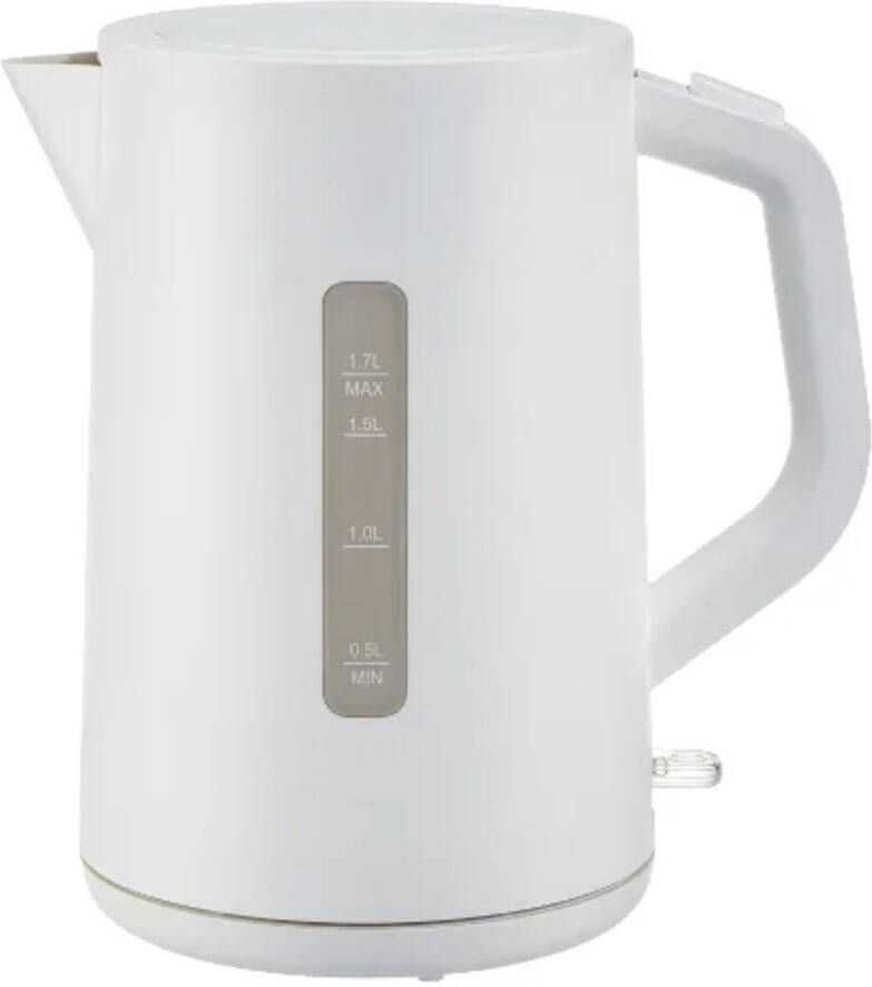 SILVERCREST Waterkoker 1 7 L Materiaal: BPA vrij kunststof Vermogen: 3000 W 1 l water in ca. 2:37 min. 360° draaibaar Uitneembaar en afwasbaar kalkfilter Waterstandaanwijzing Wit