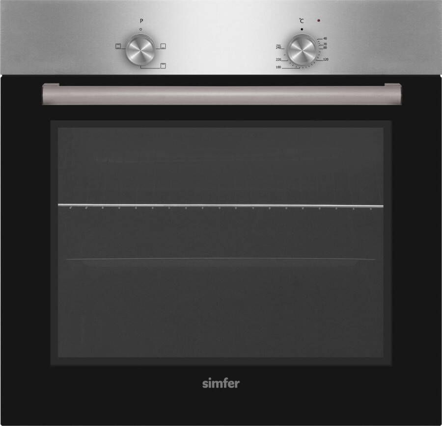 SIMFER SMF-BO6019 Inbouw oven 60cm Low-E glass Gemakkelijk te reinigen Geëmailleerde binnenkant