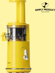 Simply Product miui Simply Product Slowjuicer- 500ml Groente en Fruit IJs maker Sapcentrifuge Wit Groen en Geel Pulpcontainer- Bpa-Vrij