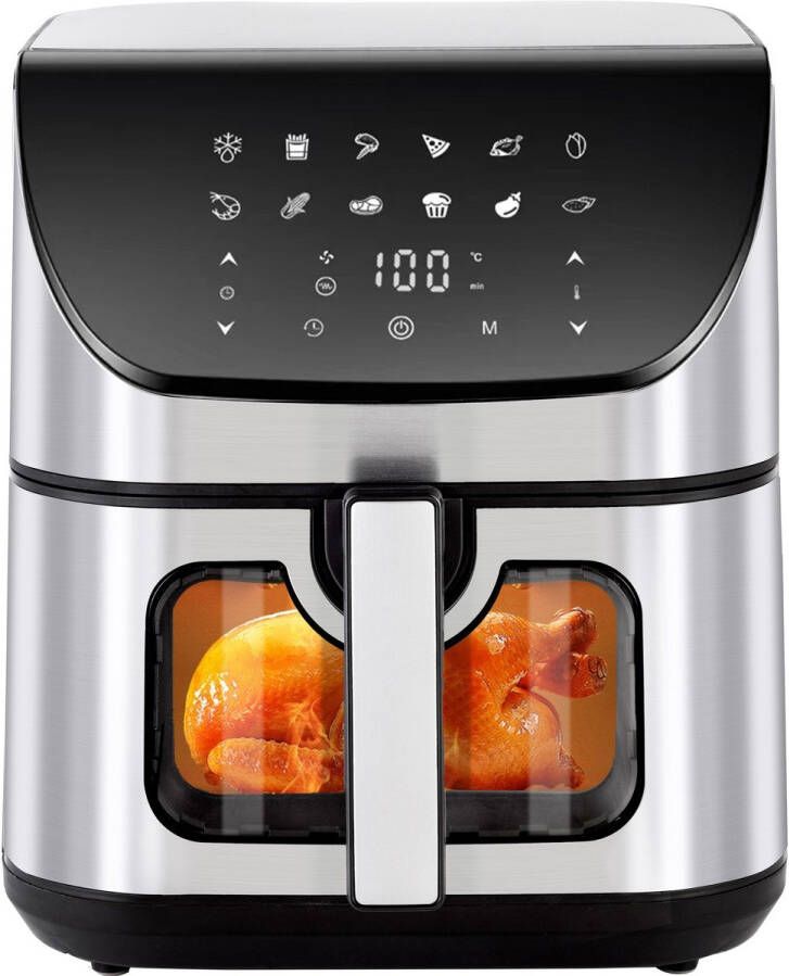 Sinaopus Digitale Airfryer XXL Hetelucht friteuse 8001-8L Grote Capaciteit voor 5 Personen-Snelle Opwarming-12 Voorgeprogrammeerde Functies-eenvoudig te reinigen-LED display - Foto 2
